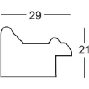 Rama foto Walther Granada alb sneg, 61x91,5 cm, sticlă transparentă
