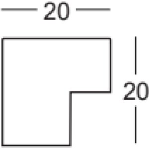 Ramă foto Walther Tarassa 13x18 cm albă, cu sticlă transparentă