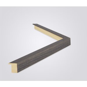 Ramă foto Walther Madrid 27x48 cm, gri cu structură de stejar, sticlă clară