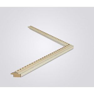 Ramă foto barocă din lemn de ești albă Walther 18x27 cm