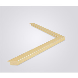 Ramă foto Walther Bilbao, lemn natural, margine argintie 60x80 cm