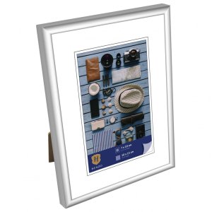 Henzo Kunststoffrahmen Napoli 10x15 cm silber