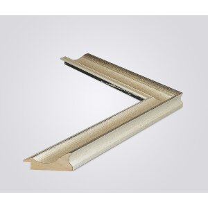 Ramă foto Walther Vigo 10x15 cm, finisaj argintiu cu margine argintie, sticlă transparentă