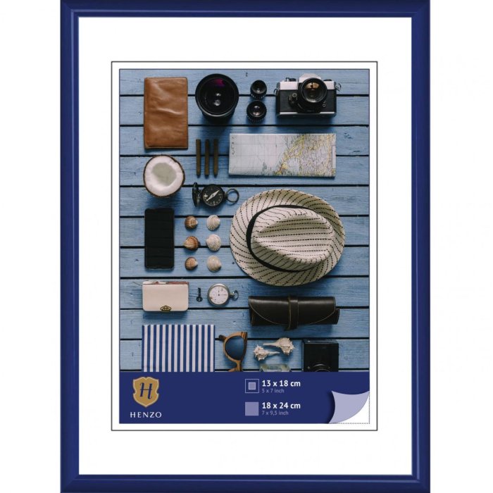 Henzo Kunststoffrahmen Napoli 18x24 cm blau