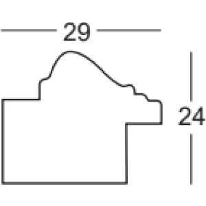 Ramă foto Walther Pamplona aurie 35x100 cm, sticlă clară