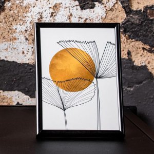 Henzo Bilderrahmen Napoli 20x30 cm schwarz Kunststoff Klarglas Aufsteller