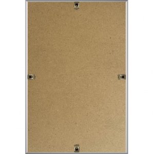 Henzo Kunststoffrahmen Napoli 21x30 cm Silber Halbrundprofil Klarglas Hoch Quer