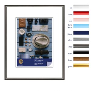 Kunststoffrahmen Napoli 24x30 cm stahl