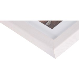 weißer Holzrahmen Jardin im Format 15x20 cm