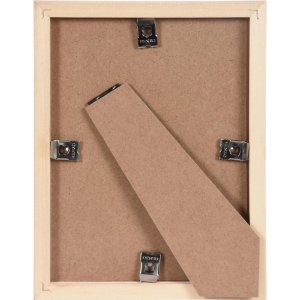 weißer Holzrahmen Jardin im Format 15x20 cm