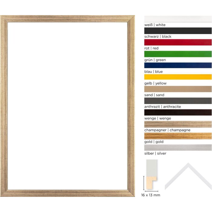 Walther Holzrahmen Valencia 7x10 cm bis 70x100 cm