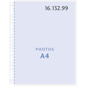 Henzo Fototaschen A4 transparent 10 Blatt säurefrei...