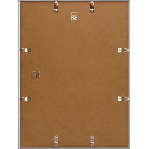 Henzo Kunststoffrahmen Napoli 30x45 cm silber Halbrundprofil Klarglas