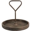 Etagere Clayre & Eef 64938, diametru 35x33 cm, lemn și oțel