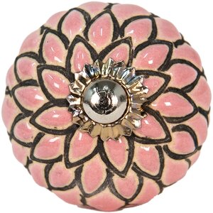 Clayre & Eef 65002 Türknopf Rosa Durchmesser 3...