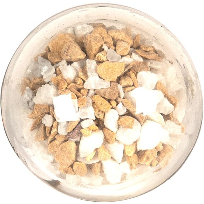 Buton de ușă Clayre & Eef Ø 4x4 cm, sticlă, alb gri roz