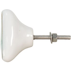 Buton de ușă Clayre & Eef, verde, ceramică, 5x5x7 cm