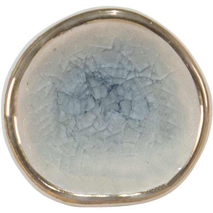 Buton de ușă Clayre & Eef albastru, ceramică, 4x4x7 cm