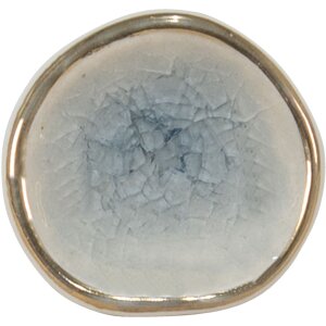 Buton de ușă Clayre & Eef albastru, ceramică, 4x4x7 cm