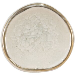 Clayre & Eef 65047 Türknopf Weiß 4x4x7 cm