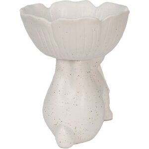 Clayre & Eef Iepuraș Decorativ Alb 15x11x14 cm