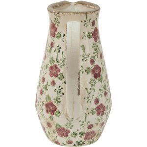 Cană decorativă Clayre & Eef roz-bej 20x14x25 cm
