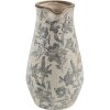 Cană decorativă Clayre & Eef gri-bej 20x14x25 cm