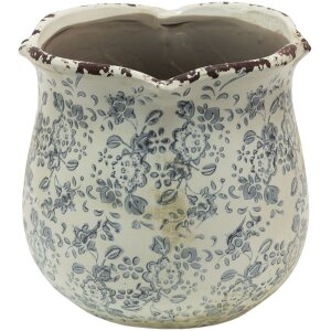 Clayre & Eef 6CE1455L Blumentopf für Innen Grau...