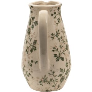 Crug decorativ Clayre & Eef, ceramică, verde, maro, bej, 16x12x22 cm