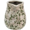 Crug decorativ Clayre & Eef, verde, maro, bej, 16x13x15 cm