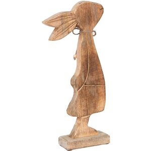 Clayre & Eef 6H2155 Iepuraș Decorativ Maro-Alb 18x6x40 cm