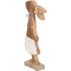 Clayre & Eef 6H2155 Iepuraș Decorativ Maro-Alb 18x6x40 cm