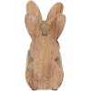 Cutie din lemn cu motiv de iepure, brună, Clayre & Eef, 16x12x25 cm