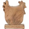 Clayre & Eef 6H2162L Cocoș Decorativ Alb, Maro 18x5x21 cm