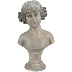 Clayre & Eef 6PR3547 Deko Büste Beige 14x10x25 cm