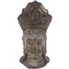 Statuie decorativă cap Buddha brun alb Clayre & Eef 12x9x22 cm