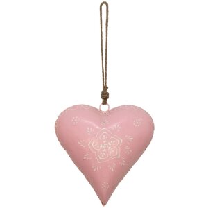 Clayre & Eef 6Y4814L Anhänger Schmuck Herz Rosa...