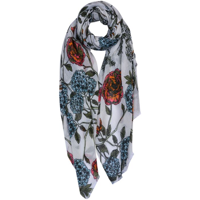 Scărfă femei Juleeze, model alb 90x180 cm