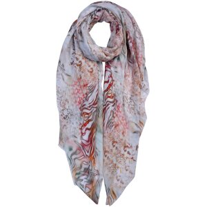 Juleeze JZSC0675 Schal Damen Muster Beige 90x180 cm