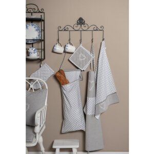 Clayre & Eef LYH50 Brotbeutel 28x68 cm Grau...