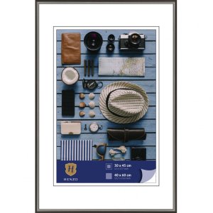 Henzo Kunststoff-Bilderrahmen Napoli 40x60 cm stahl