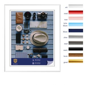 Kunststoffrahmen Napoli 50x60 cm weiß