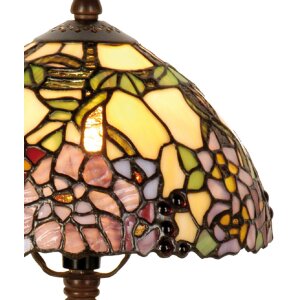 LumiLamp 5LL-1103 Tiffany Tischlampe 22x32 cm Gelb Blumen...