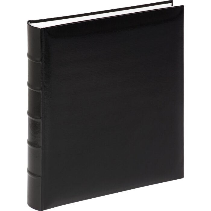 Walther Classic Fotoalbum 30x37 cm schwarz 80 weiße Seiten Lederimitat
