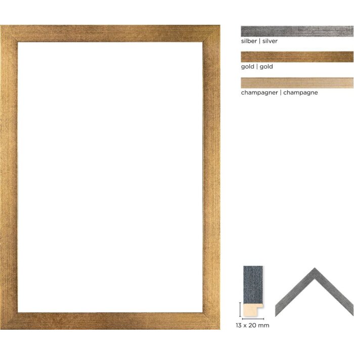 Walther Holzrahmen Oviedo Sonderformate bis 70x100 cm