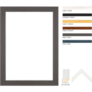 Walther ramă foto Bilbao cu margine argintie, 2 tipuri...