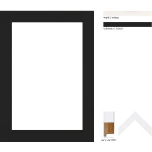 Walther Holzrahmen Jerez Sonderformate und 2 Glasarten