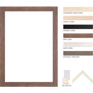 Walther Holzrahmen Malaga 2 Glasarten Sonderformate