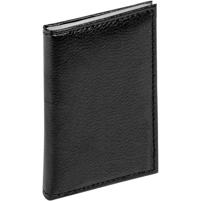 Etui din piele pentru carduri bancare Walther, 9,8x6,7 cm, negru