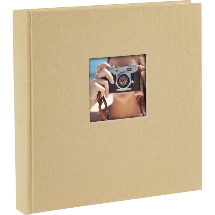 Goldbuch Fotoalbum Bella Vista beige 25x25 cm 60 weiße Seiten Leineneinband